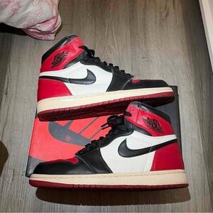 jordan 1 bred toe size 9.5
